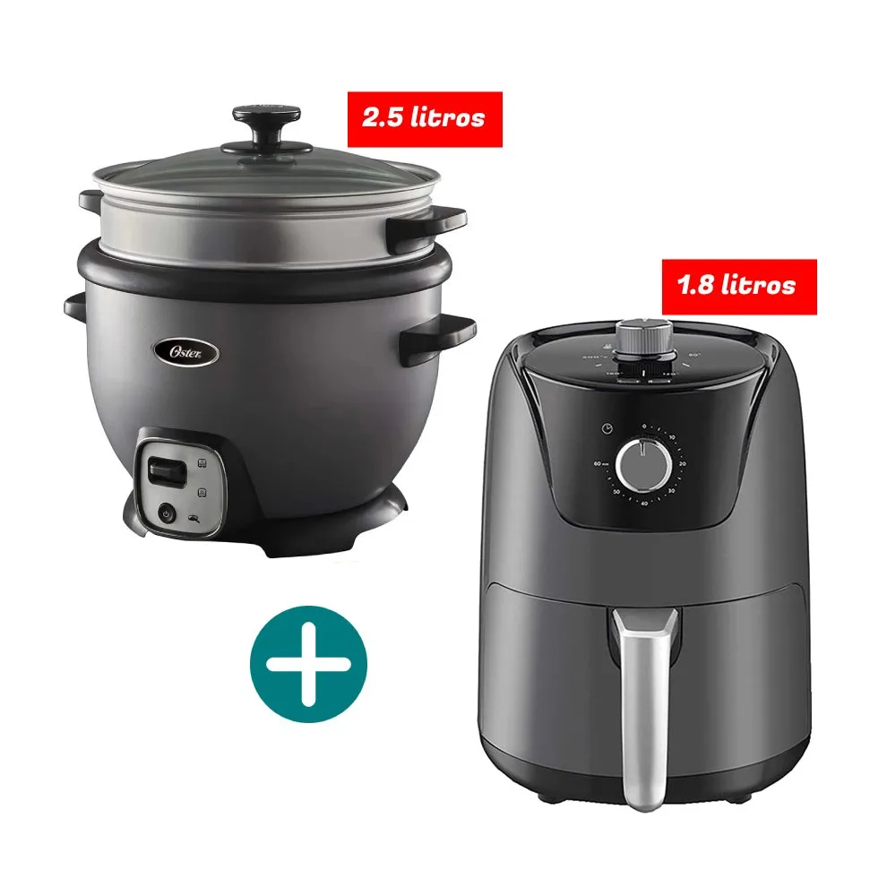 Combo Arrocera multiusos Oster® CKSTRC7030S FREIDORA DE AIRE 1.8 LTS TAF18M