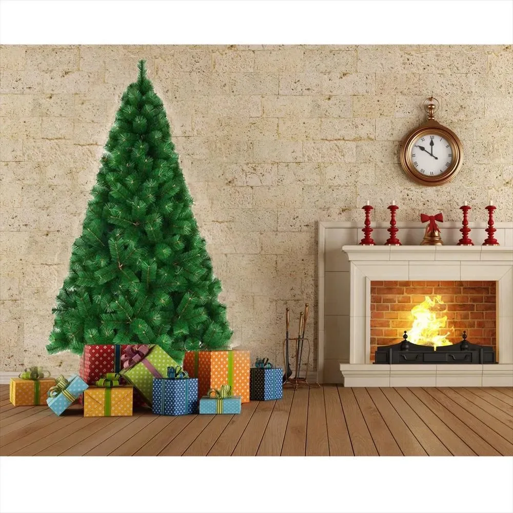 Arbol Verde Rama por Rama de Navidad de 210 cm Grande y Realista para Decorar Tu Hogar 2