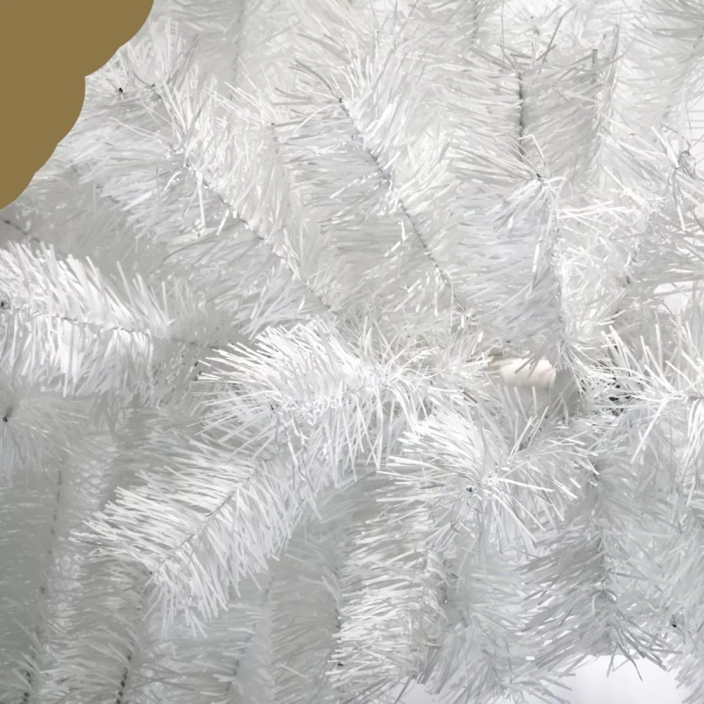 Arbol de Navidad Blanco 210cm de Alto Autoarmable de Incluye Soporte 3