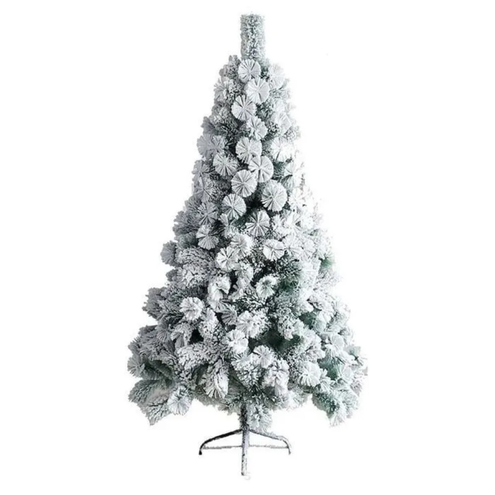 Arbol de Navidad Nevado 2.10 Metros de Altura Ponposo 3 Cuerpos