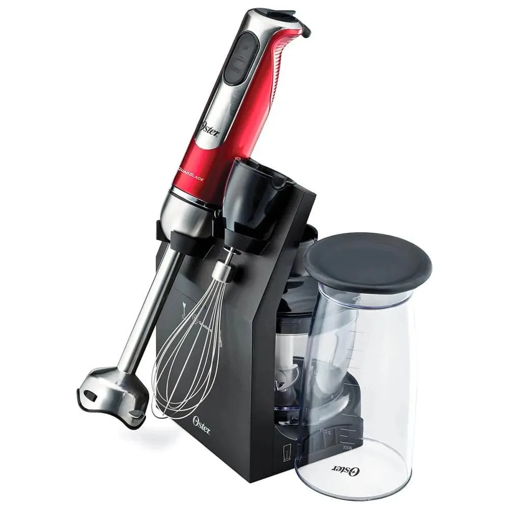 Batidora de Inmersion FPSTHB2801 de 800W con Procesador de Alimentos y Accesorios – Color Rojo Metalico 5