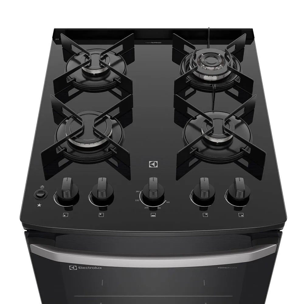 cocina-4-quemadores-electrolux-negro-con-mesa-de-vidrio-y-tecnologia-perfectcook-fe4gp-2.jpg Cocina 4 Quemadores Electrolux Negro con Mesa de Vidrio y Tecnologia PerfectCook FE4GP 2