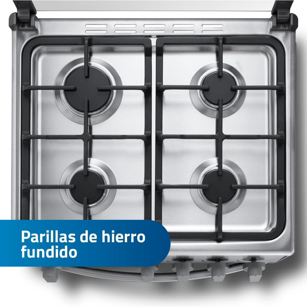 Cocina de 24″ con Encendido Electrico y Quemadores Sellados Horno con Luz y Sistema Cortagas VIENA QZ 6