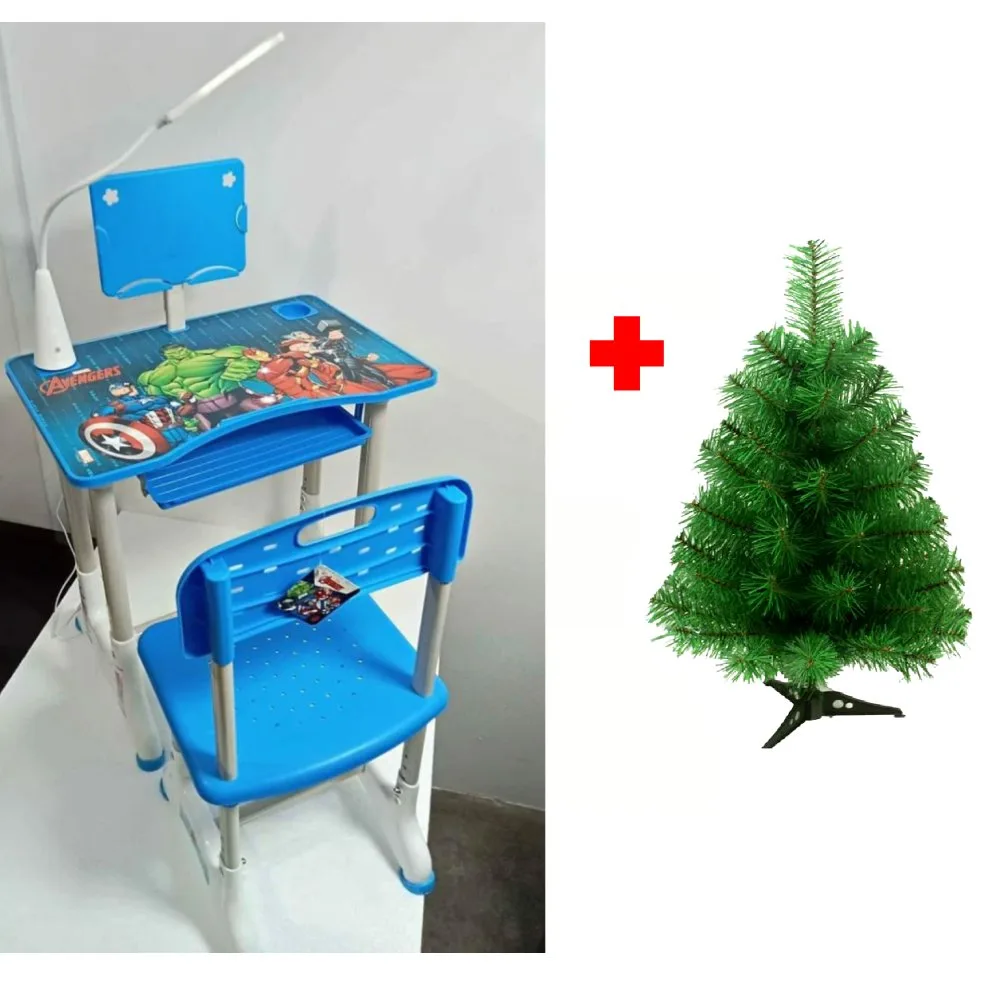 Escritorio para Ninos de los Avengers Ergonomico con Lampara LED Incluye Arbol 60cm de Alto