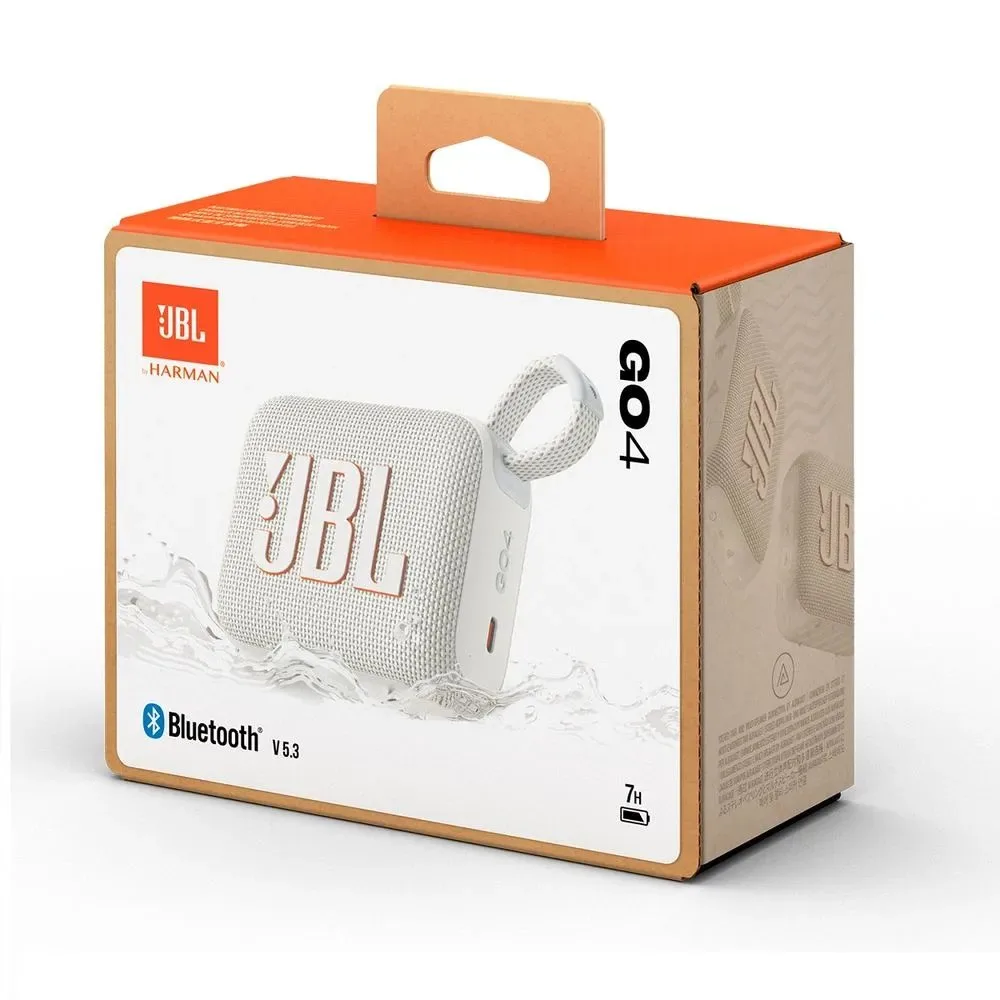 Parlante Bluetooth JBL Go 4 IP67 Waterproof Sonido Potente Color Blanco 6