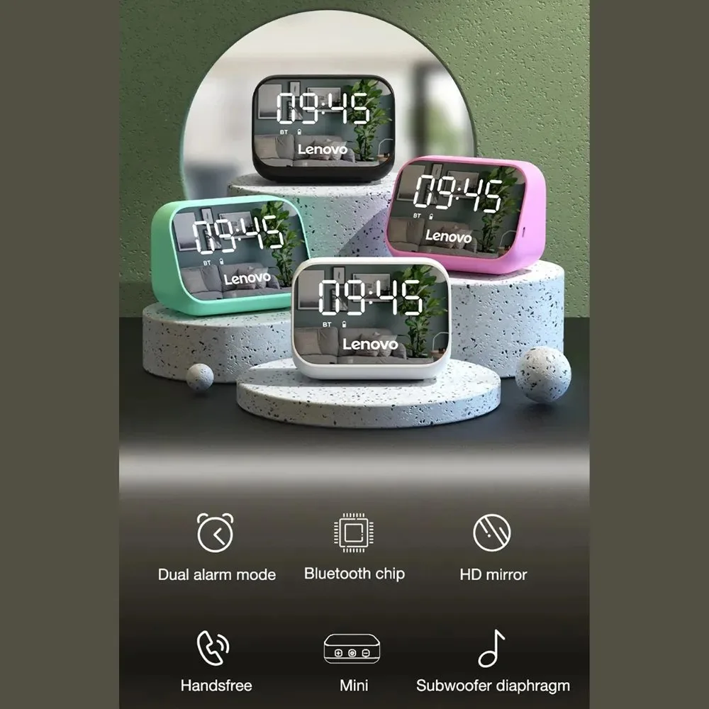 Reloj Despertador Multifuncional Lenovo TS13 con Altavoz Bluetooth 3