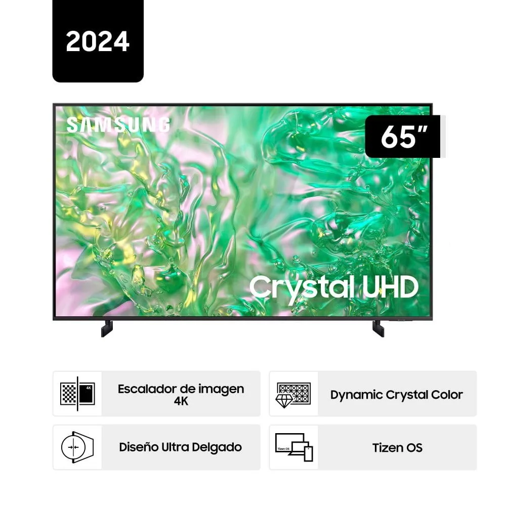 Televisor Samsung 65 UN65DU8000GXPE Crystal UHD DU8000 4K Tizen OS Smart TV 1