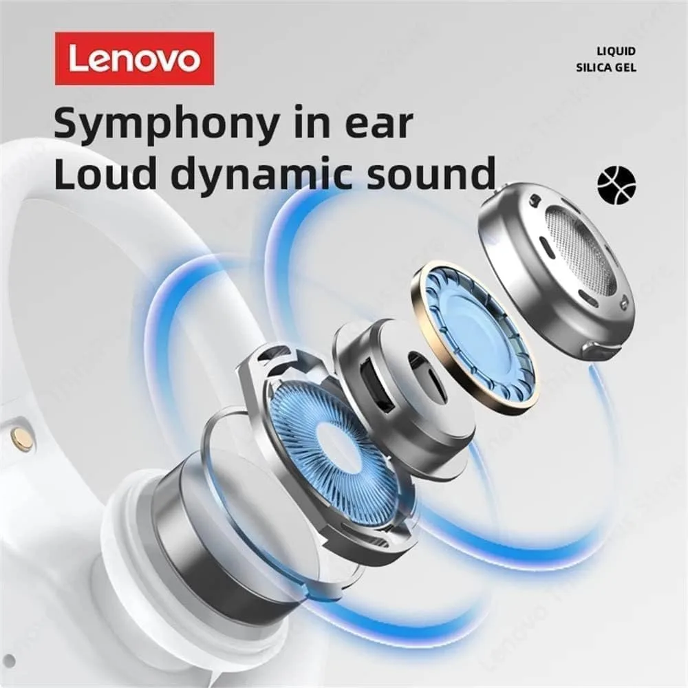 Audifonos Lenovo True Wireless LP75 Bluetooth 5.3 Sports Sonido 9D Resistencia al Agua Carga Rapida y Control Tactil