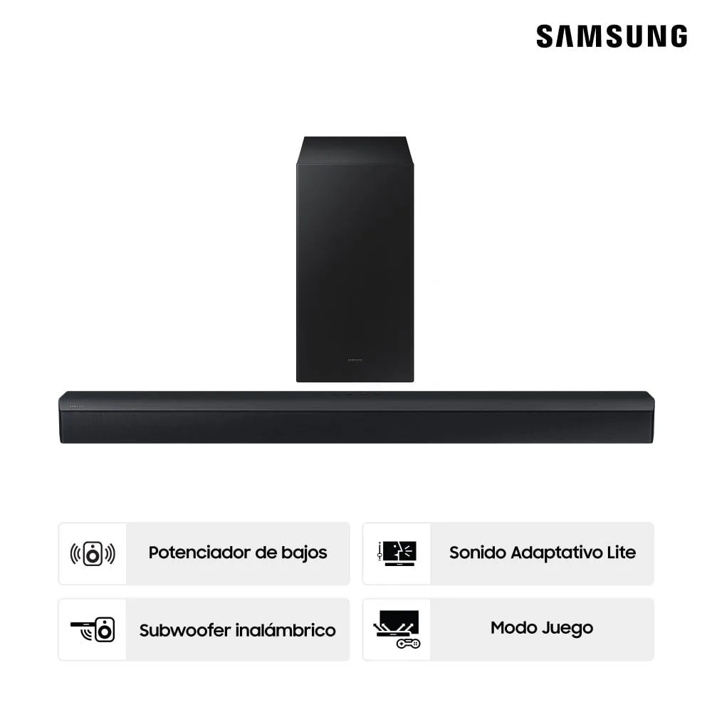 barra-de-sonido-samsung-hw-c450-2.1-canales-con-dts-virtual-x-subwoofer-inalambrico-potenciador-de-bajos-modo-juego-y-sonido-adaptativo-lite.jpg Barra de Sonido Samsung HW C450 2.1 Canales con DTS Virtual X Subwoofer Inalambrico Potenciador de Bajos Modo Juego y Sonido Adaptativo Lite