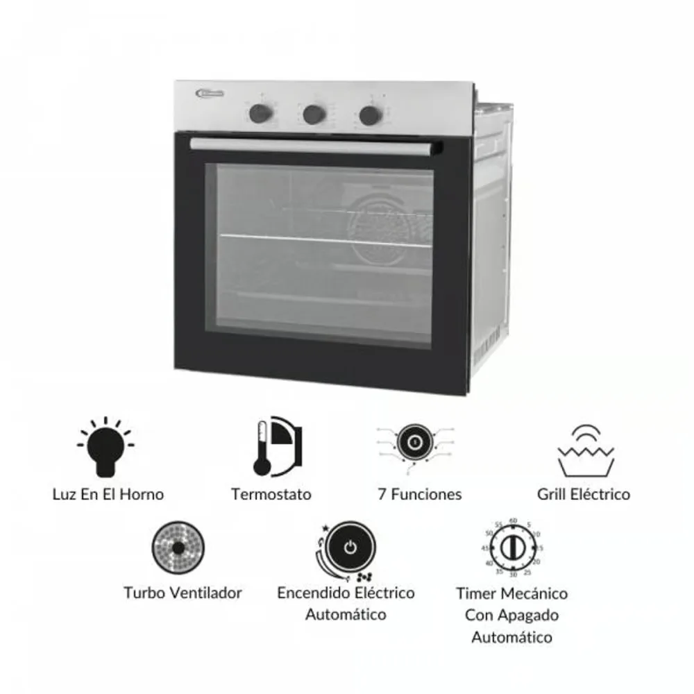 horno-empotrable-electrico-klimatic-hkt600-pix-7-funciones-grill-turbo-ventilador-timer-automatico-y-luz-interior.jpg Horno Empotrable Electrico Klimatic HKT600 PIX 7 Funciones Grill Turbo Ventilador Timer Automatico y Luz Interior