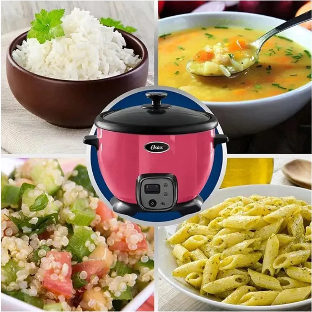 Olla Arrocera Oster 1.8L Sofrito CKSTRC8029M Sandia Funcion de Sofrito Recubrimiento Antiadherente y Tapa de Vidrio 4