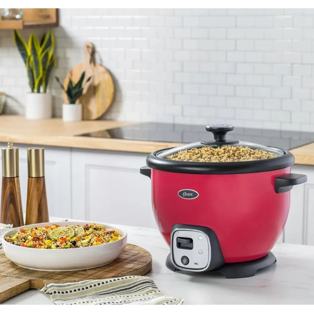 Olla Arrocera Oster 1.8L Sofrito CKSTRC8029M Sandia Funcion de Sofrito Recubrimiento Antiadherente y Tapa de Vidrio 6