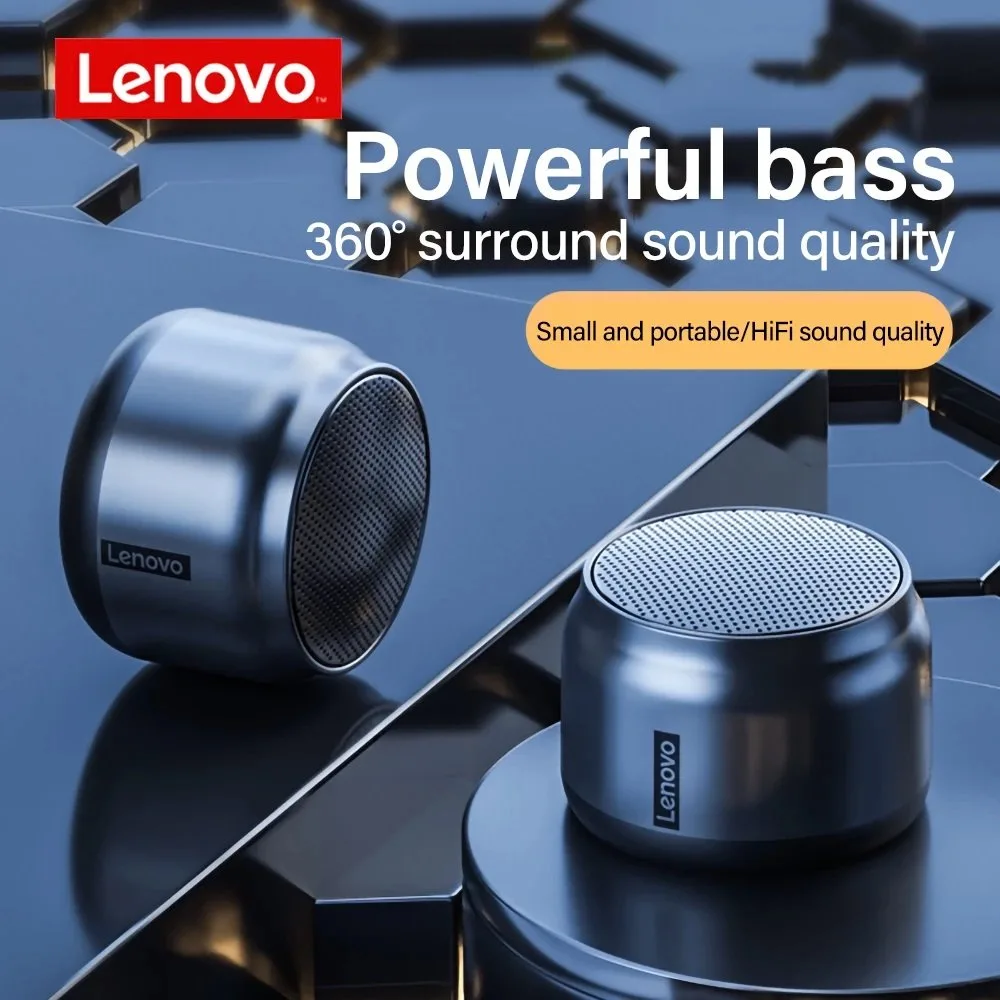 Parlante Bluetooth Inalambrico Lenovo K3 Sonido de Alta Fidelidad Microfono Incorporado Portatil y Compacto