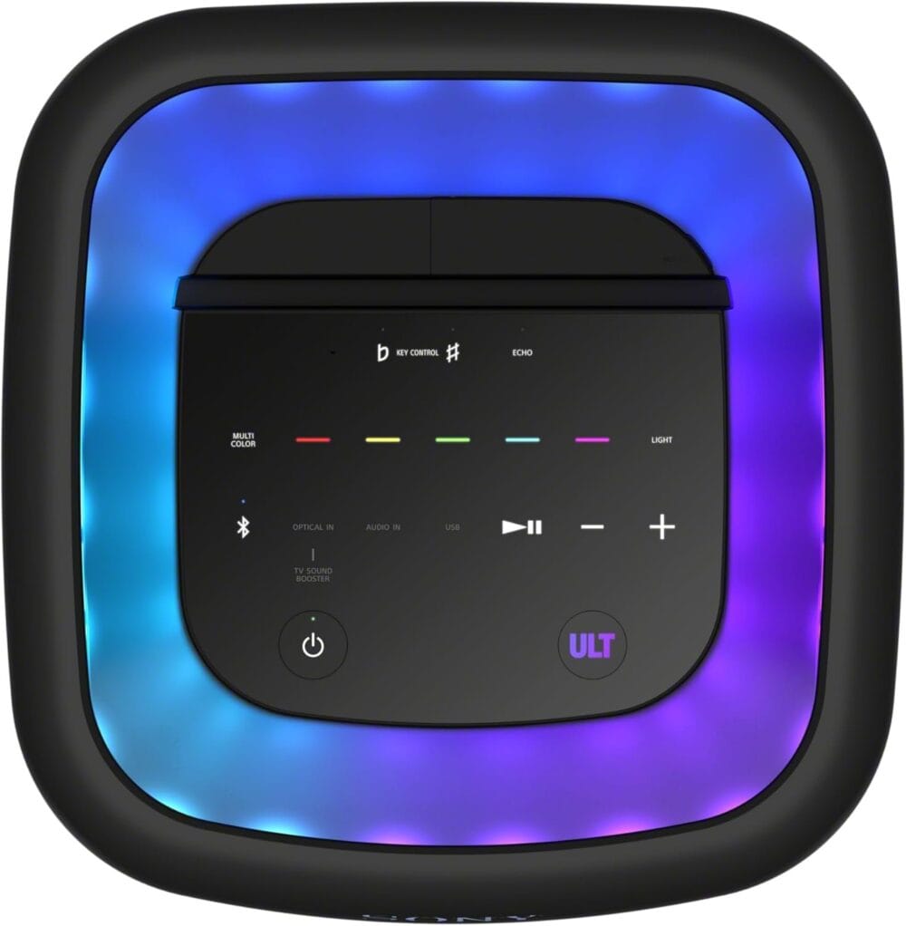Parlante Bluetooth Sony ULT TOWER 10 con graves potentes luces de fiesta 360° microfono inalambrico y conexion multipunto 2