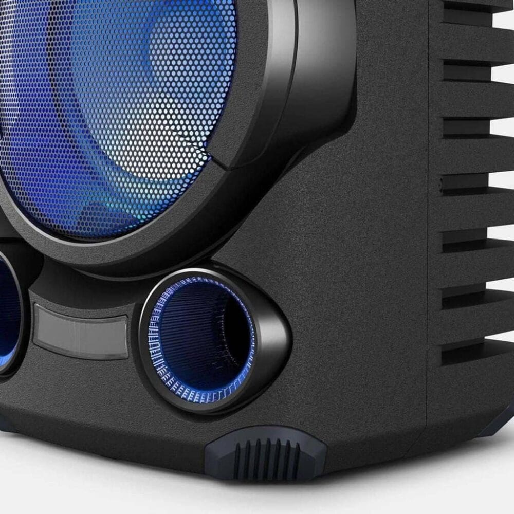 Parlante Inalambrico Sony MHC V43D con Bass Booster Luces de Fiesta Karaoke y Wireless Party Chain 4