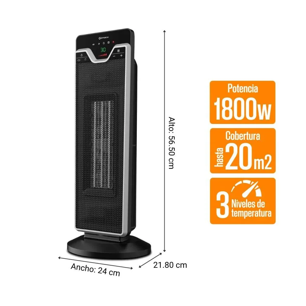 Termoventilador de Torre IMACO ITC3116 2200W Eficiencia Seguridad y Tecnologia en un Solo Producto 3