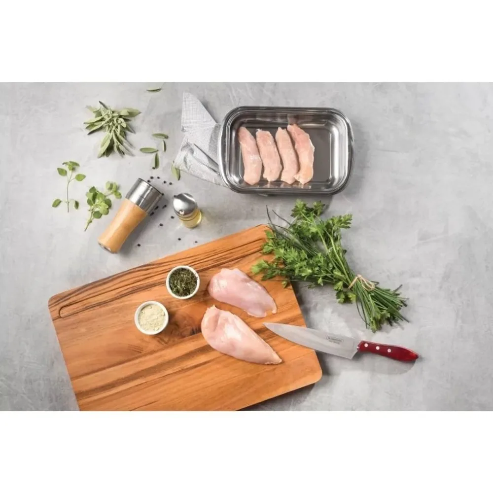 Asadera de Acero Inoxidable 47.6 x 31.1 cm Cosmos Tramontina 10012058 3