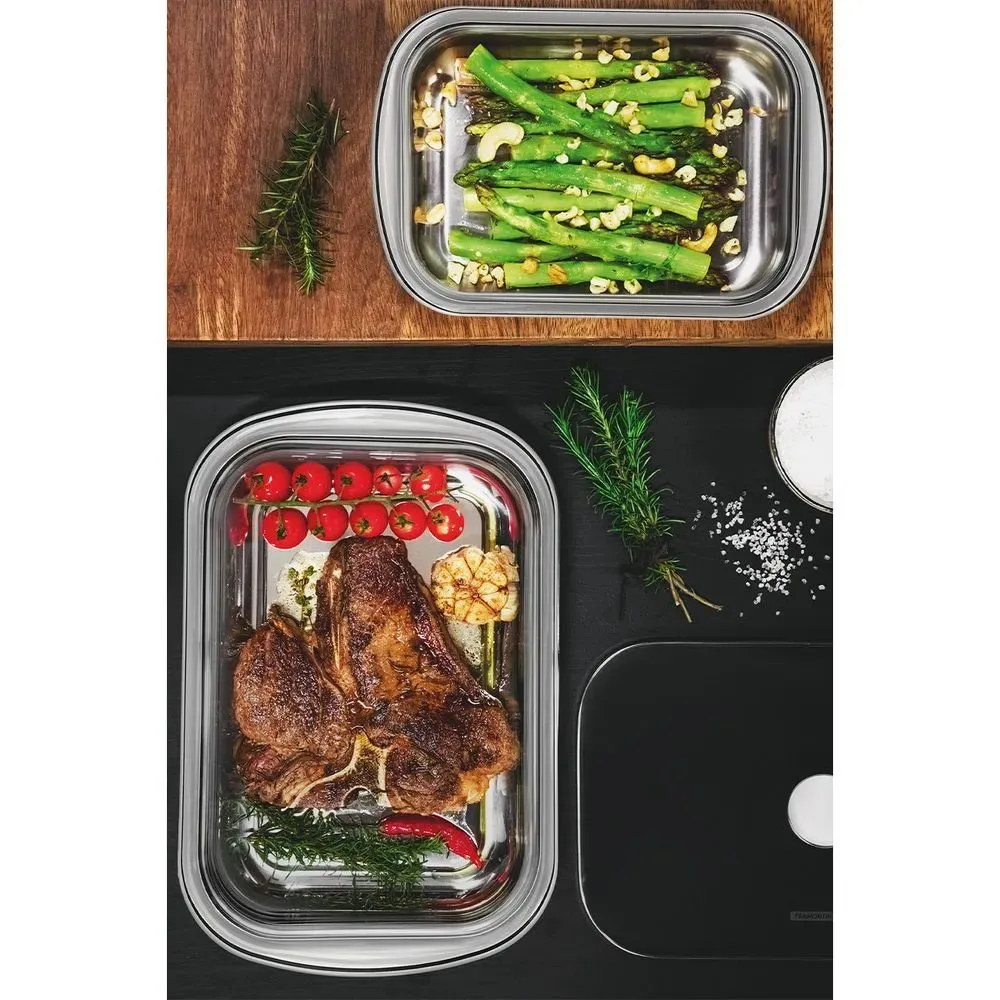 Asadera de Acero Inoxidable 47.6 x 31.1 cm Cosmos Tramontina 10012058 4