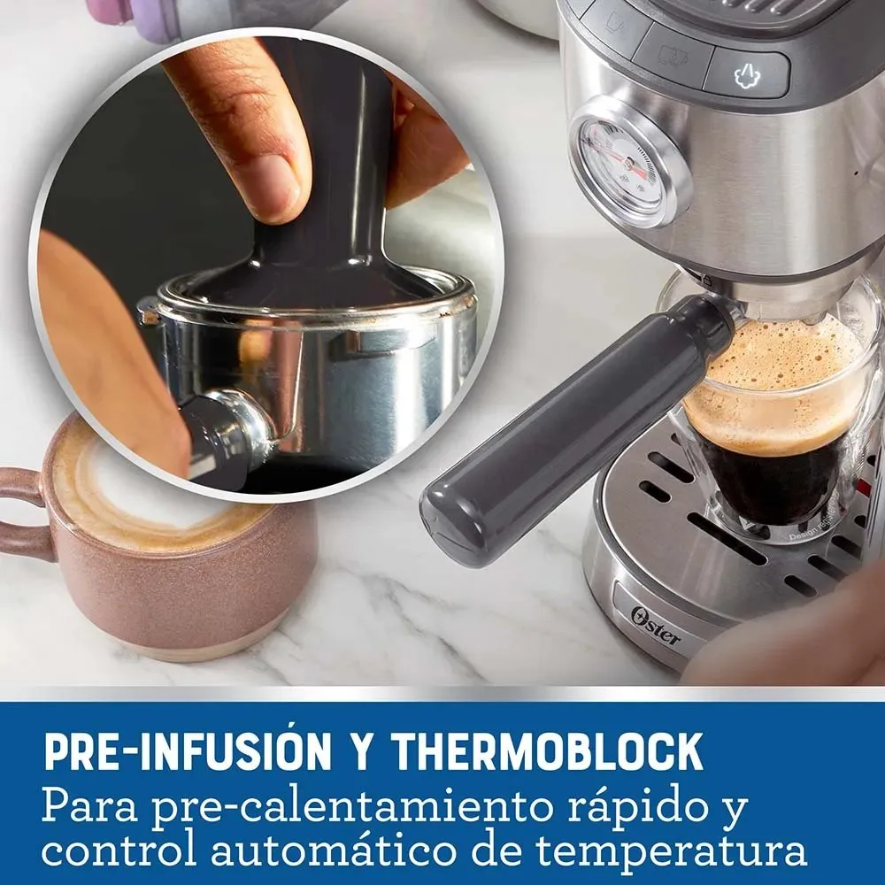 Cafetera Compacta de Espresso Oster® BVSTEM7200 – Calidad y Estilo en Cada Taza 7